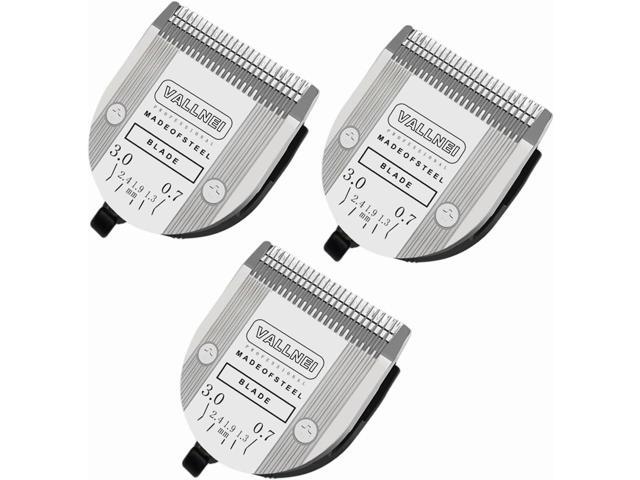3 Pack Detachable Adjustable Pet Dog Grooming Clipper 5-in-1 Blade Compatible with WAHL Professional Animal Blade Arco, Bravura, Chromado,.