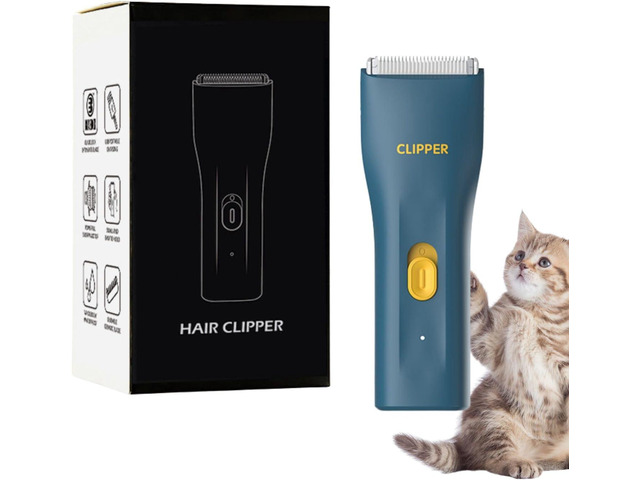 Dog Grooming Kit Clipper for Thick Coat Low Noise, Cordless Cat Hair Trimmer, Rechargeable Shaver Pet Grooming Tools