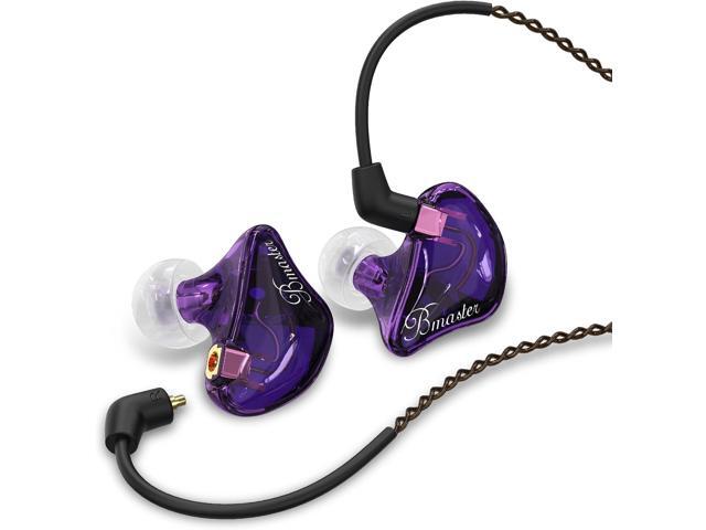 BASN Triple Driver in Ear Monitors Bmaster in-Ear Headphones with Silver-Plated MMCX Cable Ideal Earphones for Musicians Sound Engineers and DJs...