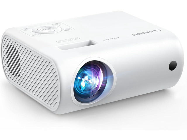 Mini Projector, CLOKOWE 2025 Upgraded Portable Projector with 9000 Lux and Full HD 1080P, Movie Projector Compatible with iOS/Android...