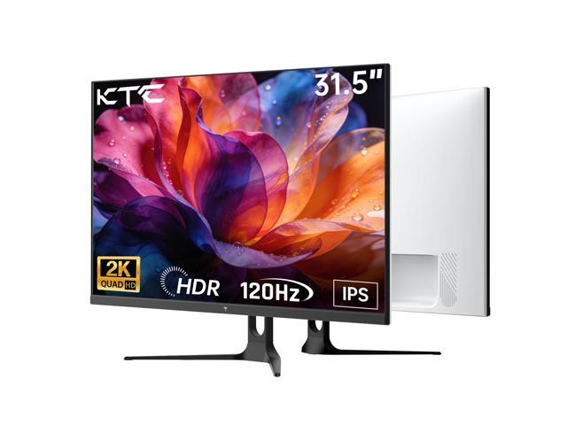 KTC 32 Inch 2K Computer Monitor, QHD (2560 x 1440) 120Hz Monitor with IPS Panel, Adaptive Sync, HDR10, HDMI/DP, Tilt Adjustable, VESA Compatible,.