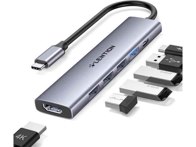 LENTION USB C Hub Multiport Adapter with 100W PD Charging, 4K HDMI, 4 USB-A Data Ports, Type C Hub for 2023-2016 MacBook Pro, New Mac Air/Surface,. photo