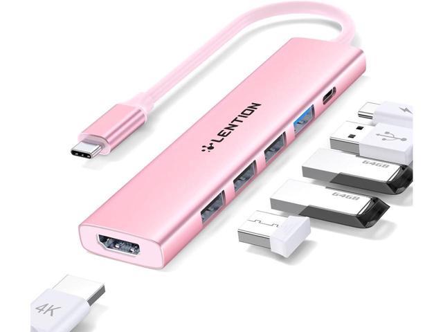 LENTION USB C Hub Multiport Adapter with 100W PD Charging, 4K HDMI, 4 USB-A Data Ports, Type C Hub for 2023-2016 MacBook Pro, New Mac Air/Surface,. photo