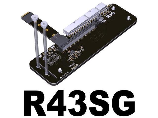ADT R43SG 4.0 M.2 NVMe To PCIe 4.0 x16 Connector PCI-E 16x To M.2 M Key Extension Cable Adapter eGPU For NUC/ITX/STX/Notebook PC Cable length: 25cm.