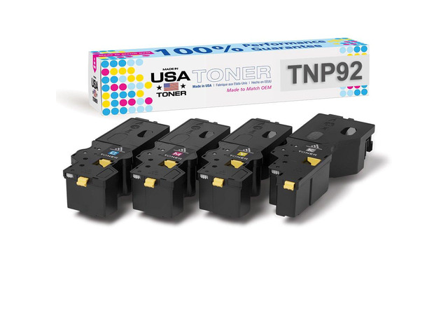 MADE IN USA TONER Replacement for Konica Minolta Bizhub C3120i (TNP92) Set of 4 CMYK