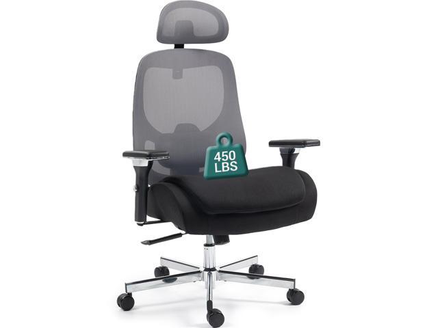 VANBOW Ergonomic Mesh Office Chair, Comfy Desk Chair, Big and Tall Executive Office Chair with 4D Arms, 2D Lumbar Support, Adjustable Headrest,.