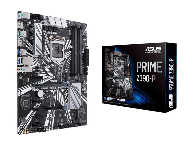 ASUS Prime Z390-P LGA 1151 (300 Series) Intel Z390 SATA 6Gb/s ATX Intel Motherboard for Cryptocurrency Mining (BTC) with Above 4G Decoding, 6 x...