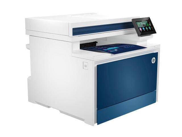 HP - LaserJet Pro 4301fdn AI-Enabled Color All-in-One Laser Printer - White/Blue - image 6