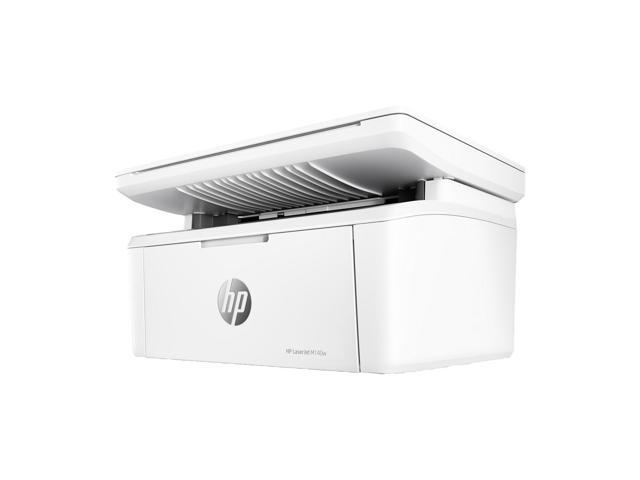 HP - LaserJet M140w Wireless AI-Enabled Black and Laser Printer - White - image 2