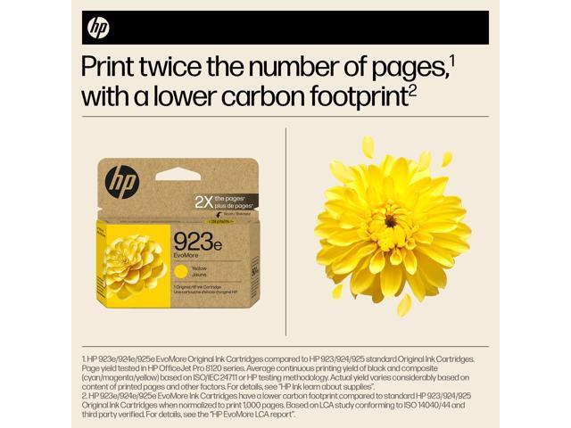 HP - 923e EvoMore Ink Cartridge - Yellow - image 3