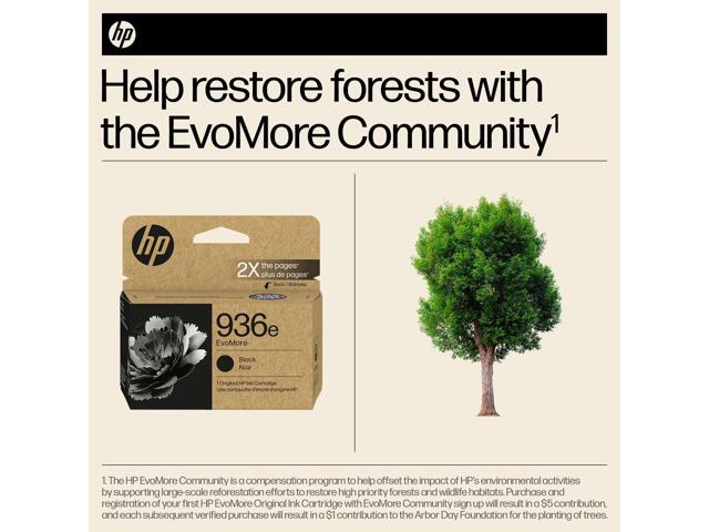 HP - 936e EvoMore Ink Cartridge - Black - image 3