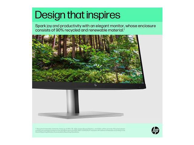 HP - 21.5" IPS LCD FHD 75Hz Monitor (USB, HDMI) - Black/Silver - image 8