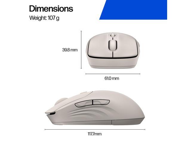 HP - 400 Quiet Wireless Bluetooth Ambidextrous Mouse - Wireless - Maple - image 6