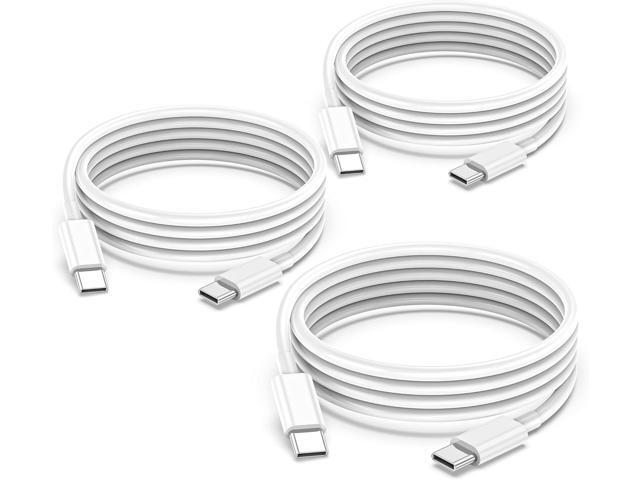 3Pack USB C to USB C Charger Cable 6ft 60W for Apple Long Type C Fast Charging Cord for iPhone 15/Pro Max/Plus for 2020 IPad Pro12.9/11, for iPad...