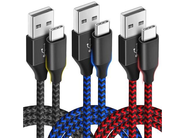 USB C Cable 10ft 3 Pack USB C Charger Cable, USB A to USB C Charging Cable USB Type C Fast Charge Cord Compatible with Samsung Galaxy S20 S10 Note...