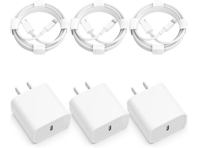 USB C Charger [MFi Certified] iPhone Charger Fast Charging 3Pack 20W Type C Wall Charger Block with 6FT USB C to Lightning Cable Compatible with...