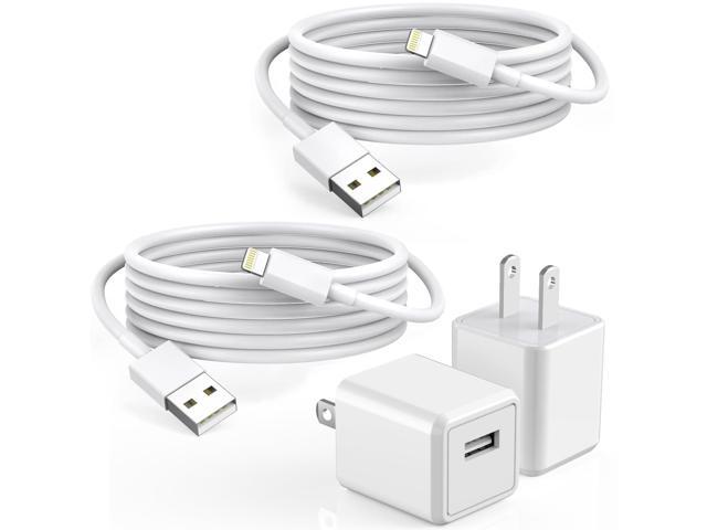 iPhone Charger,2Pack 6FT USB Wall ChargerMFi Certified USB iPhone Charger Cube Travel Plug Block with 6Foot Fast Charging Lightning Cable Cord for...