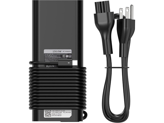BULL-TECH Replacement for Dell 130W Laptop Charger USB C Type C Slim AC Power Adapter for Dell Xps 17,Precision 5550 5530 2in1,XPS 15 2in1...