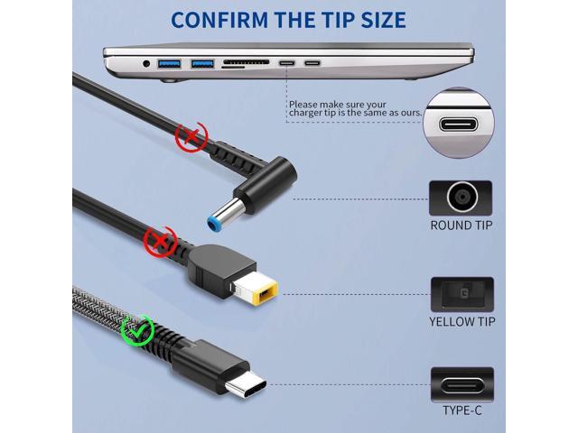 New Slim 65W USB C Laptop Charger Compatible with HP Laptop Charger USB C, Envy X360,Spectre X360,Elitebook X360,Elite X2,Elitebook...