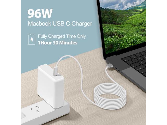 96W/70W USB C Charger for Mac Pro 16,15,13 inch,New Mac Air 13 inch 2025/2024/2023/2022/2021,IP/ad Pro 12.9/11, Thunderbolt 3 Power 6.6ft Cable USB...