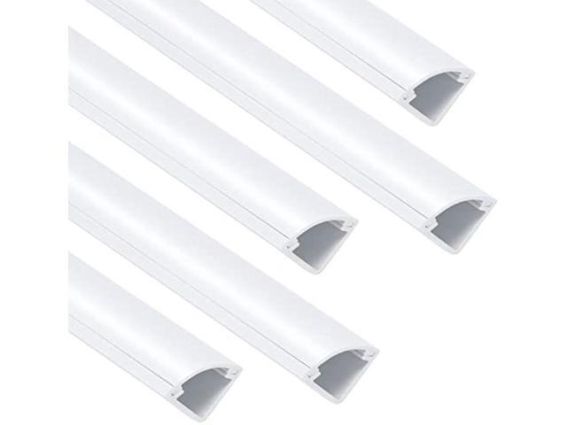 85in Corner Cable Concealer, Corner Cord Hider for One Cord, Wire Covers for Cords, Paintable Corner Cord Cover, Cable Management Channel Cable...