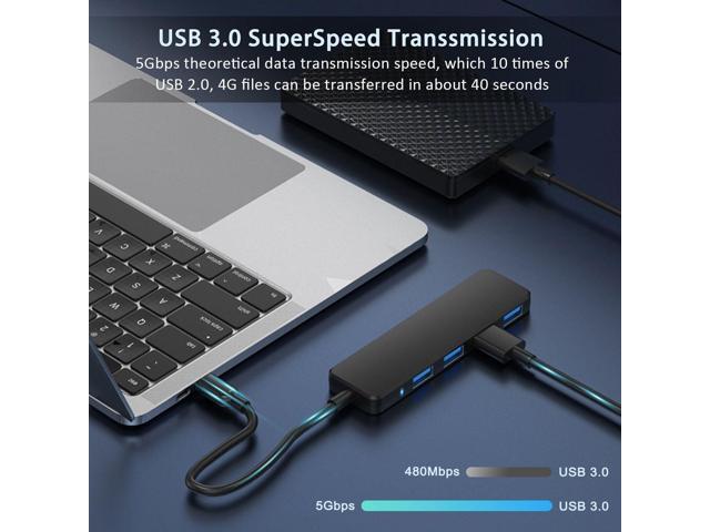 USB 3.0 Hub, VIENON 4-Port USB Hub USB Splitter USB Expander for Laptop, Xbox, Flash Drive, HDD, Console, Printer, Camera,Keyborad, Mouse