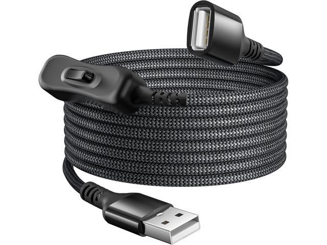 Itramax USB On/Off Switch Cable 3.3FT,USB A Male to Female Extension Switch Charger Cord Upgraded Toggle Controller Power Extender Line for...