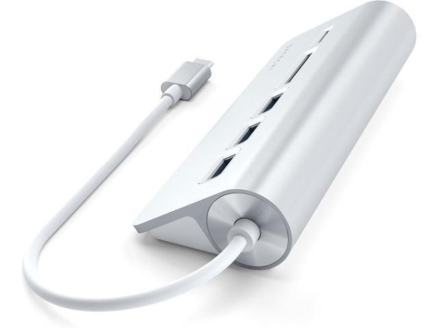 Satechi USB-C Combo Hub for Desktop - USB-A 3.0 Data Ports & Micro/SD Card Readers - Compatible with Apple Studio Display, 2021 iMac M1, 2019/2017...