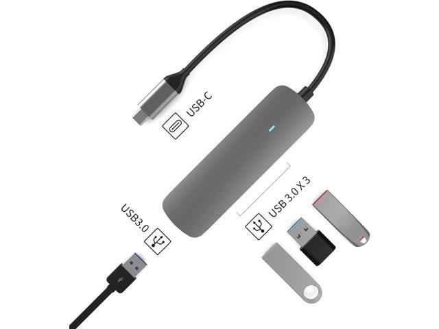 MMOBIEL USB-C to 4X USB-A Adapter Port Hub - 4-in-1 USB Hub Splitter - USB Hub 3.0-5Gbps - USB Splitter Compatible with MacBook, iPad Air/Pro,...