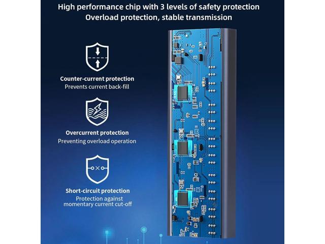10 Port Aluminum USB 3.0 hub with 10 Port USB Data Transfer,Power Adapter USB Splitter Independent Switch