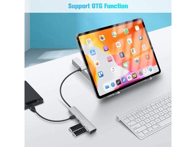 RSHTECH USB C Hub 10Gbps, 4 Ports USB 3.1/3.2 Gen 2 Hub with 2 USB-C and 2 USB-A Data Ports, Portable Aluminum USB C Splitter for Laptop, MacBook...