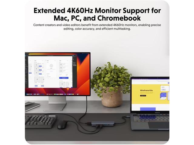 HyperDrive Next 6 Port USB-C Hub with 3X USB-A