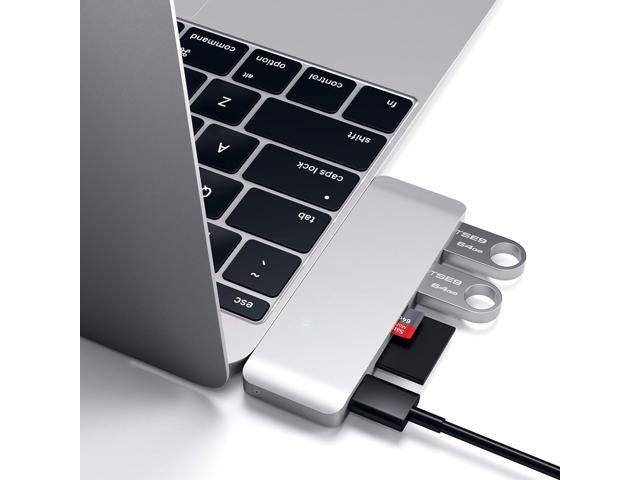 Satechi Aluminum Type-C USB 3.0 3-in-1 Combo Hub with USB-C Pass-Through - for M2/ M1 MacBook Pro/Air, M2/ M1 iPad Pro/Air, M2 Mac Mini, iMac M1...