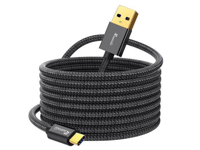 USB C Cable 20 ft,3.1A Type C Charger Fast Charging Cable, USB A to USB C 3A Charger Durable Nylon Braided Compatible with Galaxy S10 S9 Plus S21,...