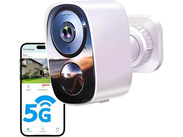 2025 Upgraded 2K Security Cameras Wireless Outdoor, Free Cloud Storage & Local SD Card Support, 1-6 Months Battery Life, Waterproof, 2-Way Talk, AI...