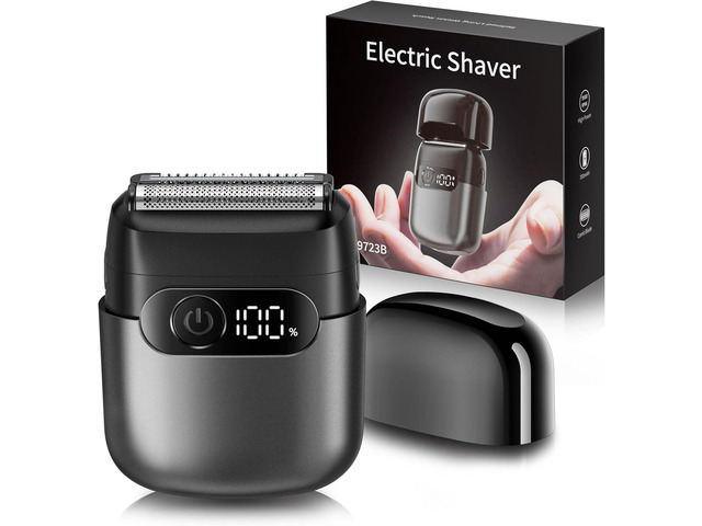 Electric Razor for Men, Foil Shaver and Beard Trimmer for Dry and Wet,Battery LED Display USB-C Fast Charge, IPX7 Waterproof Portable Travel Shaver...