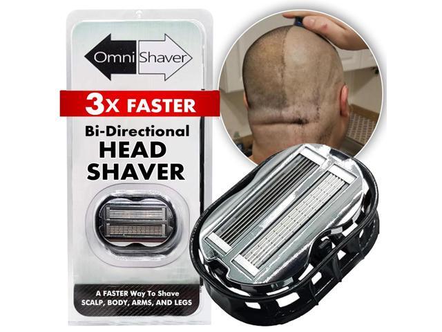 Premium Omnishaver Bi-Directional Shavers for Men & Women 3x Faster Than Disposable Razors Smooth, and Safe Self-Cleaning, Self-Sharpening.