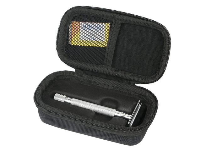 Khanka Hard Travel Case replacement for WEISHI Double Edge Safety Razor/Merkur Long Handled Safety Razor
