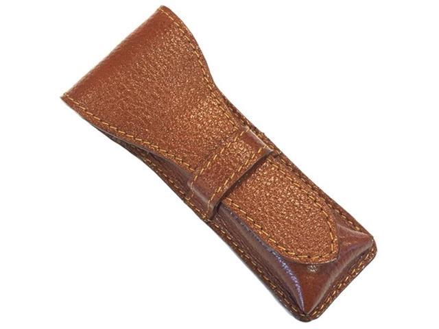 Parker Genuine Leather Travel Case for Safety Razor Stylish Protective Storage Pouch for DE Razors (For Standard & Long Handle Lengths)