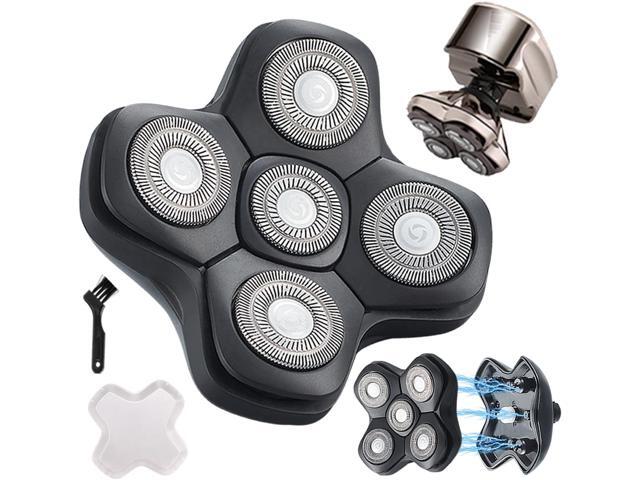 New Upgrade Head Shaver Replacement Heads for Skull Shaver Pitbull Platinum Pro Butterfly Kiss, and Palm Hypo-Allergenic Electric Razor