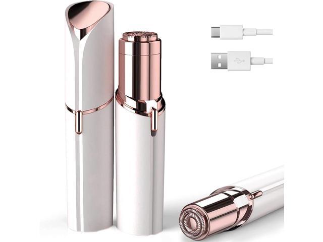 Facial Hair Removal for Women, Electric Painless Facial Hair Remover for Face, Lip, Chin with USB Rechargeable,White(Device Only)