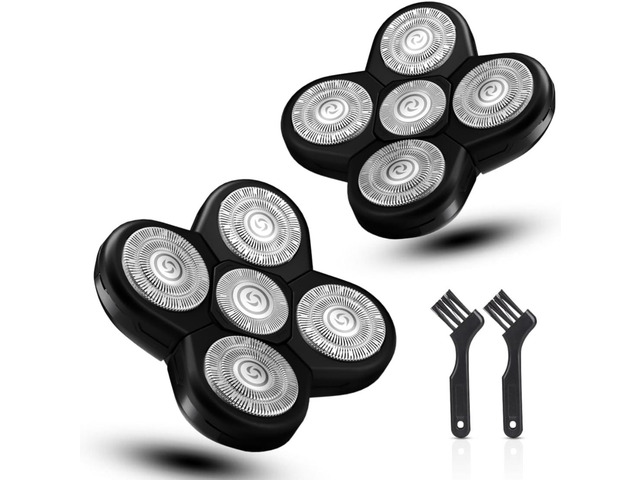 Upgraded Shaver Replacement Blades for Fre* Bi*d Replacement Blades, 5-Blade Rotary Electric Razor Head Shavers for Bald Men, Head Shaver Kit for...