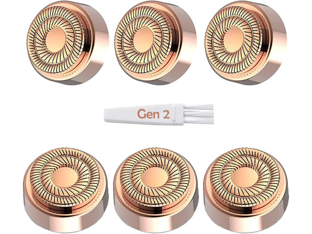 Replacement Heads for Flawless Generation 2, Compatible with Finishing Touch Flawless Facial Hair Remover for Women, Double Halo Gen 2 Replacement...