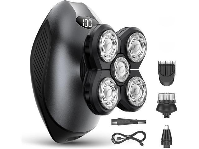 Electric Razor for Men, Head & Body Hair Shaver for Men, Cordless Rechargeable Wet/Dry Bald Head & Groin Waterproof Razor with Rotary.