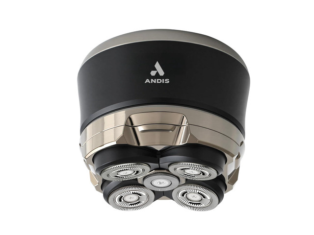 Andis 562927 Head Shaver for Skull, Waterproof Wet/Dry Rotary Shaver, 5 Floating Shaving Head, Handheld, Black