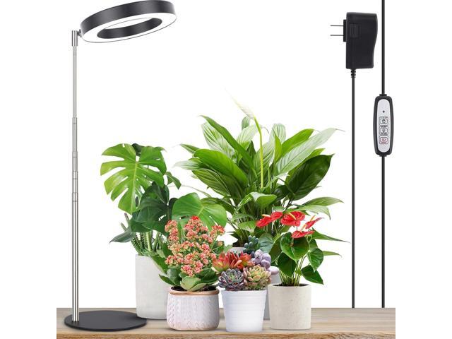 LORDEM Grow Light, LED Plant Light for Indoor Plants Growing, Full Spectrum Desk Growth Lamp with Automatic Timer for 4H/8H/12H, 4 Dimmable Levels,.