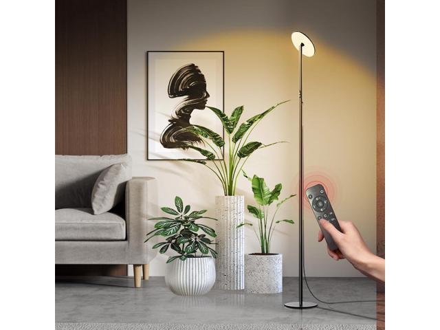 40W Full Spectrum Tall Grow Light, 85'' Adjustable Standing Plant Light for Indoor Plants, 10-Level Dimmable with 4/8/12H Timer, Sunlike for Large...