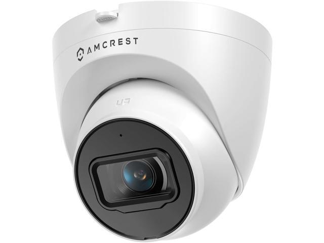 Amcrest 5MP Turret POE Camera, UltraHD Outdoor IP Camera POE with Mic/Audio, 5-Megapixel Security Surveillance Cameras, 98ft NightVision, 132° FOV,.
