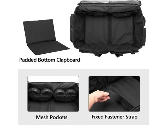 RC Storage Bag for 1/8 and 1/10 Car, RC Carrying Case with Bottom Solid Clapboard for Support and Multi-Pockets for RC Tools (Patent Design)