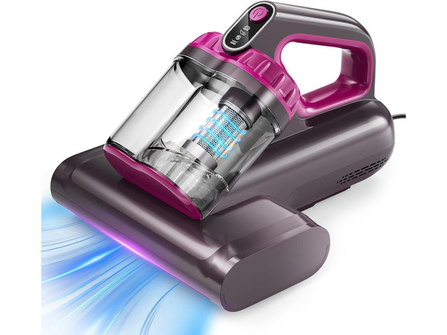 BYHUME Mattress Vacuum Cleaner, 17Kpa 650W Bed Vacuum Cleaner, 273nm UV-C Light & Ultrasonic 145Â°F Heating, 80000 RPM/Min Brushroll Rotation, Wide...